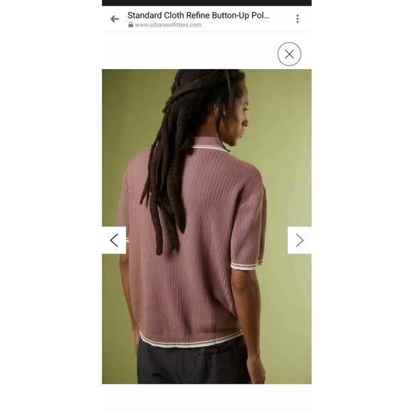 STANDARD CLOTH Refine Button-up Polo Sweater XXL - Picture 10 of 14